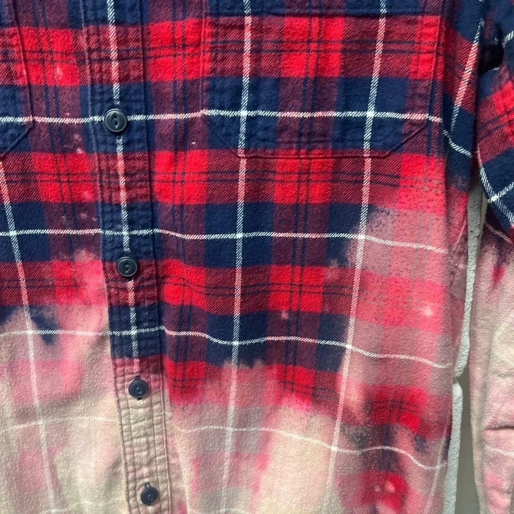 J.Crew Red and Navy Plaid Shirt